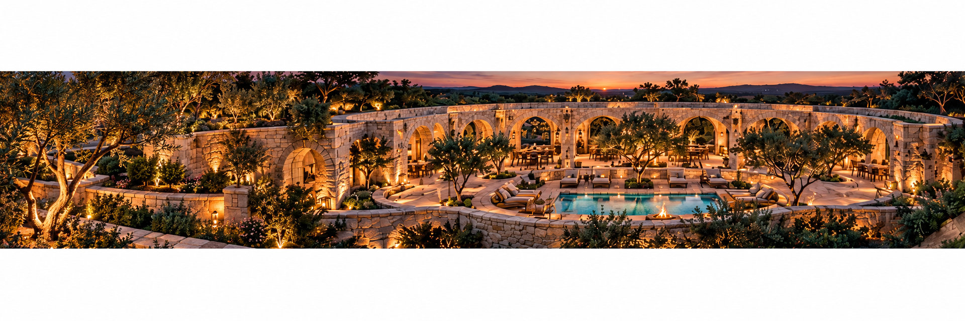Panoramic concept rendering of the Courtyard Coliseum