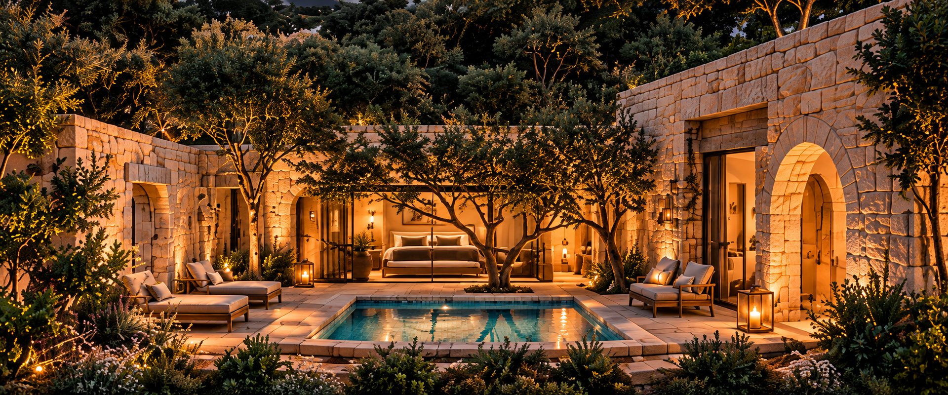 Mission Courtyard suite design